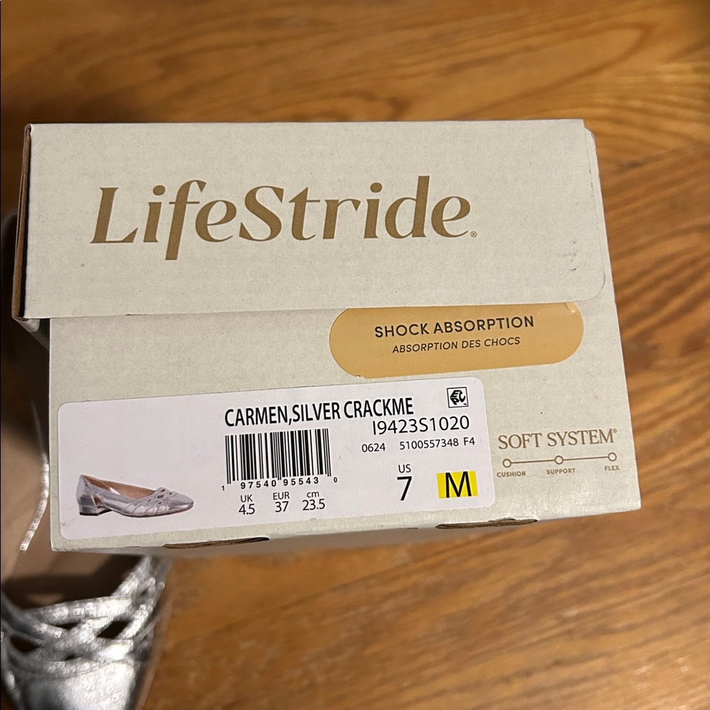 Life Stride Women's Metallic Silver Heels - Picture 5 of 5